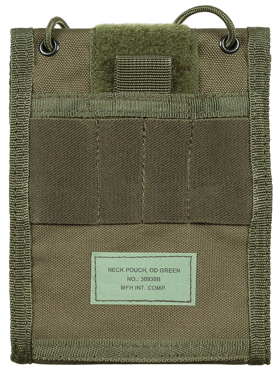 Neck Pouch Military Army Style OD Green