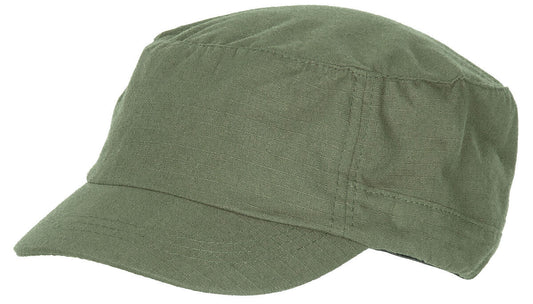 US Army Black BDU Cap - American Style Field Hat Ripstop Military Elasti-Fit