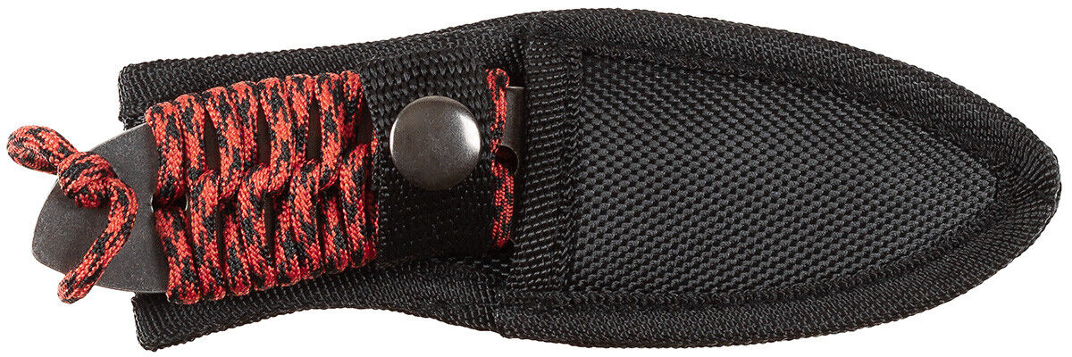 Outdoor Hunting Campin Knife Redrope Small Wrapped Handle Sheath