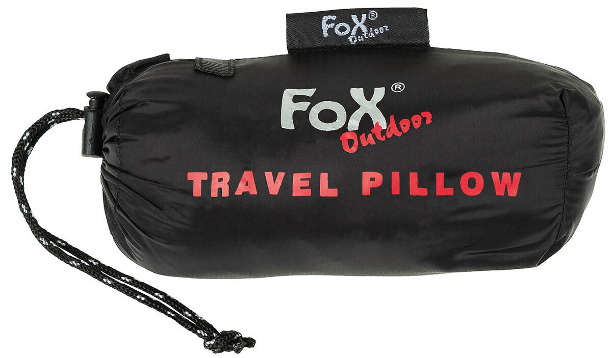 Fox Outdoor Travel Pillow Inflatable Black