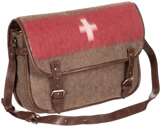 Swiss Army Vintage-Look Blanket Bag High-Quality with Adjustable Shoulder Strap