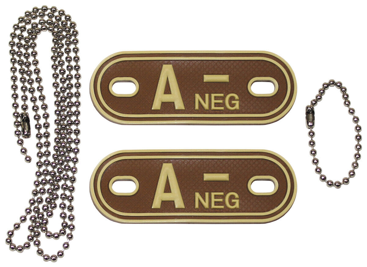 Blood Group Markers With Chains Desert A NEG 3D