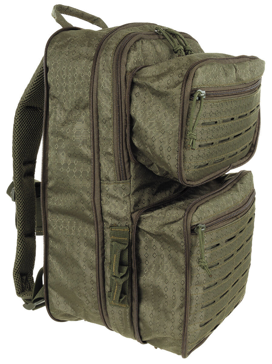 Outdoor Hiking Adjustable Backpack Military Army Compress 7-15L OD Green