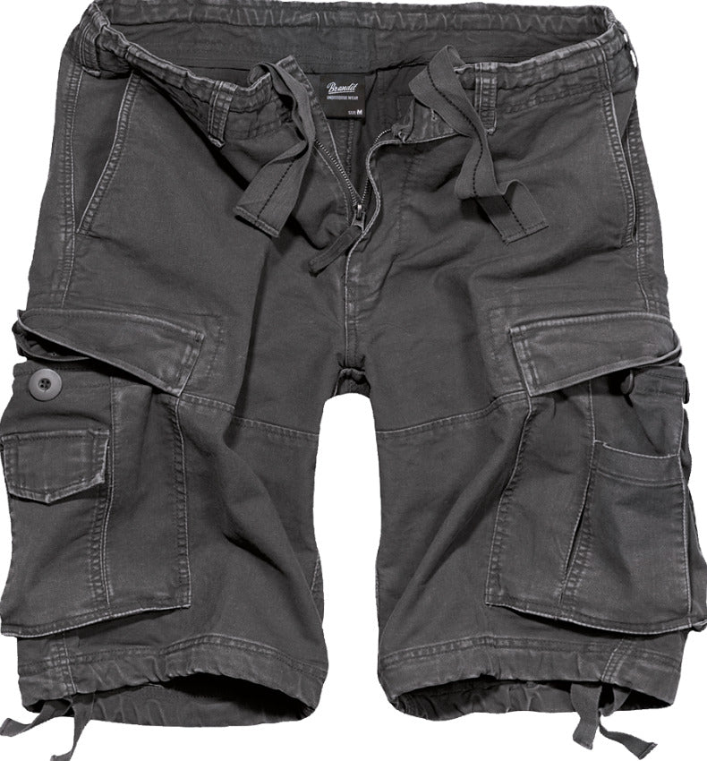 Brandit Urban Vintage Shorts Mens Army Style Military Combat Cargo Anthracite