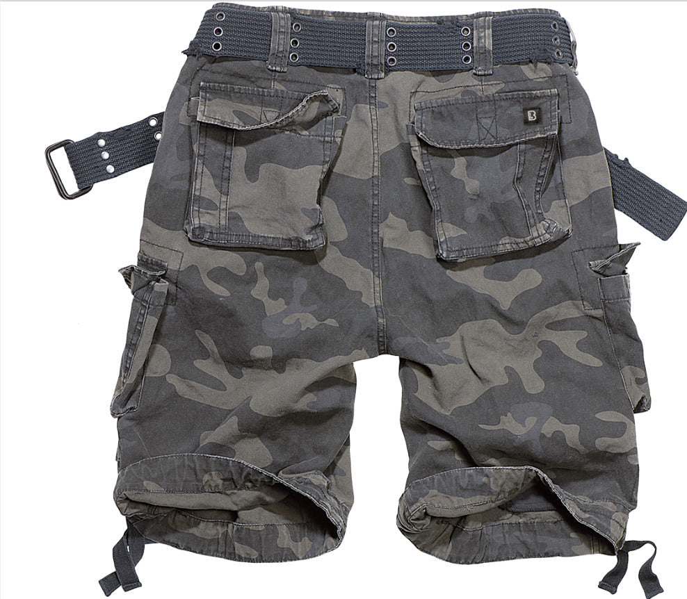 Brandit Bermuda Shorts Vintage Savage Ripstop Outdoor Military Army Dark Camo
