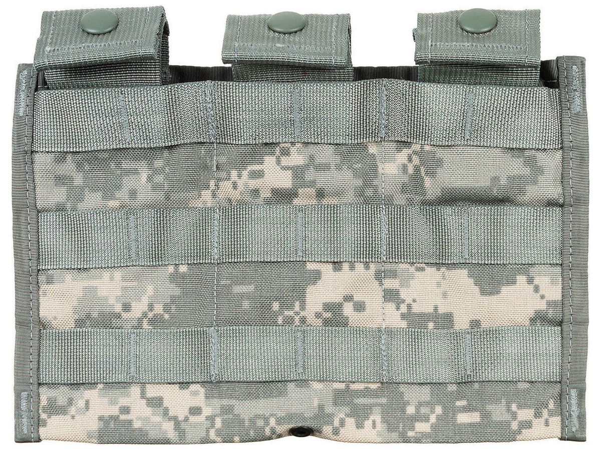 Original US Army Mag Pouch M4 MOLLE Triple AT-Digital ca.5,5x3,5x16cm Used
