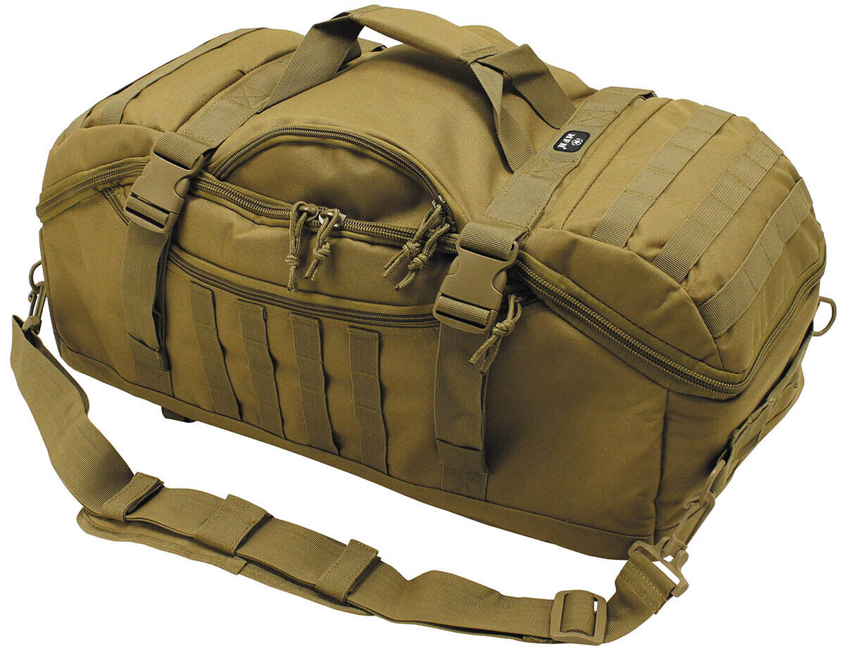 Outdoor Hiking Adjustable Backpack Bag Travel Coyote Tan Molle 48L