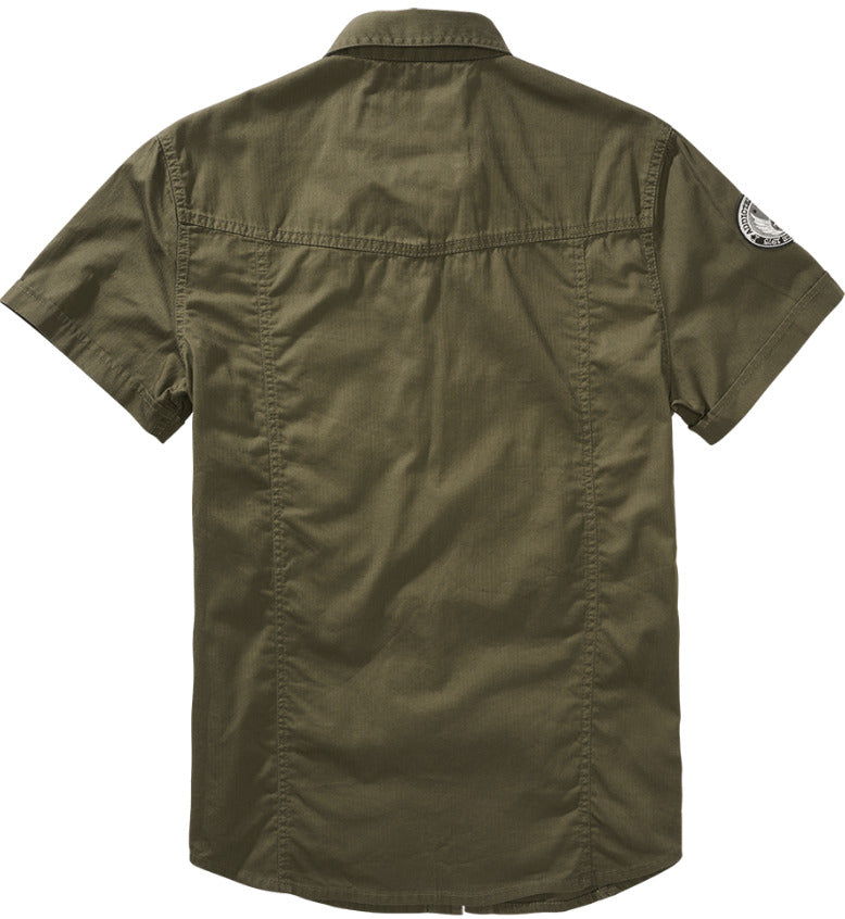 Brandit Luis Vintage Shirt Short Sleeve Stylish Urban Outdoor T-Shirts Olive