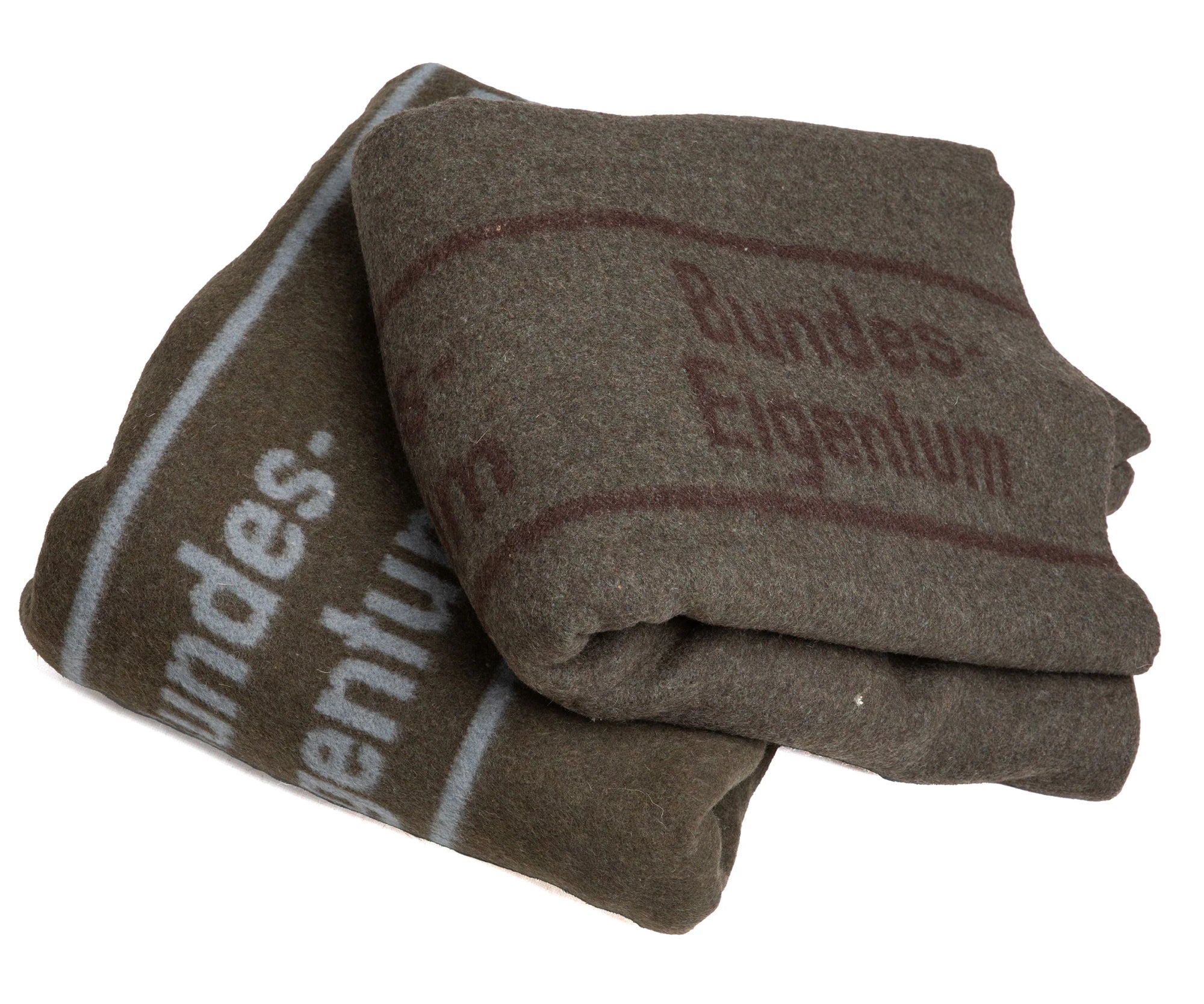 Original German Army BW Wool Blend Blanket Brown