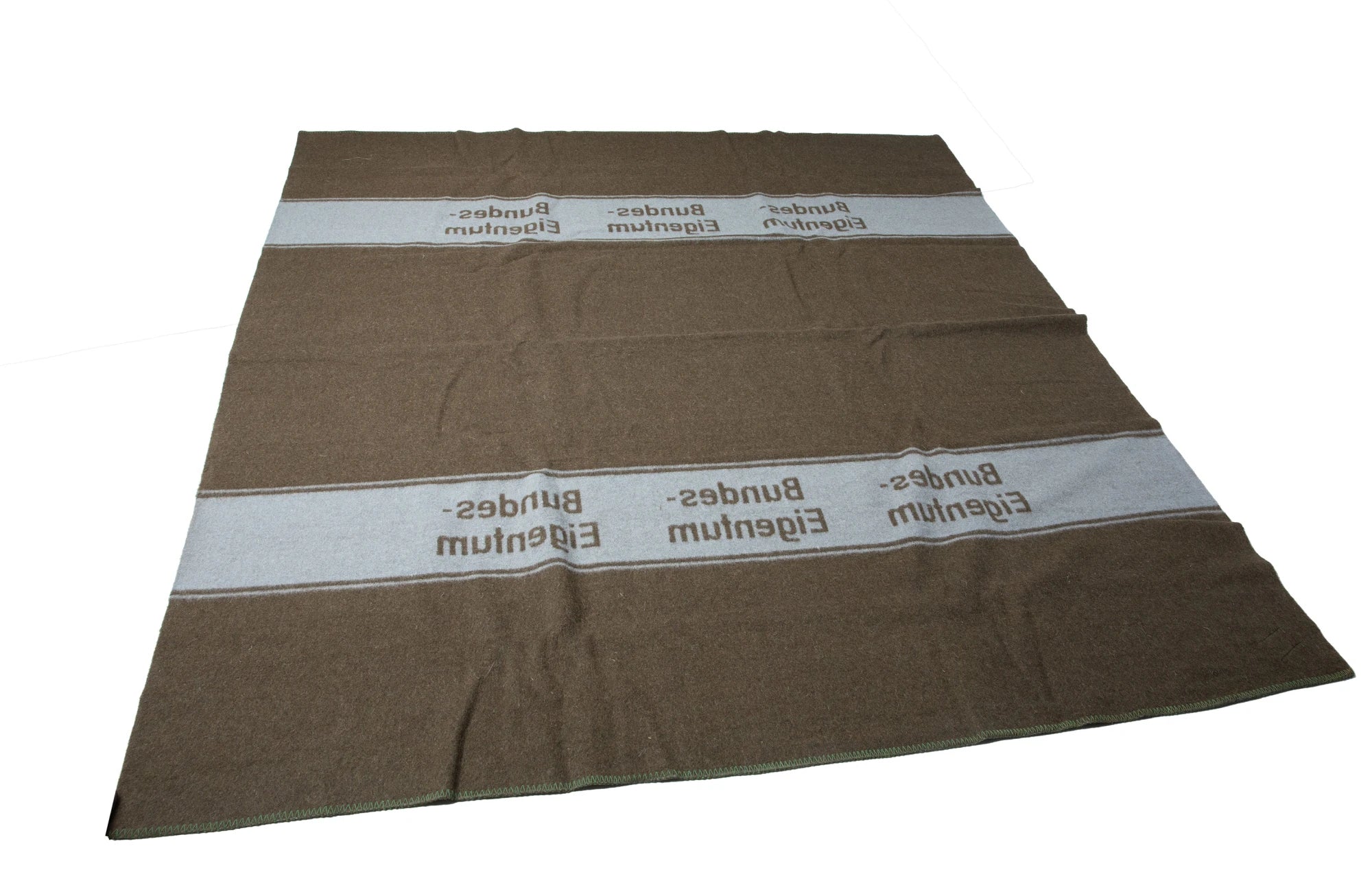 Original German Army BW Wool Blend Blanket Brown