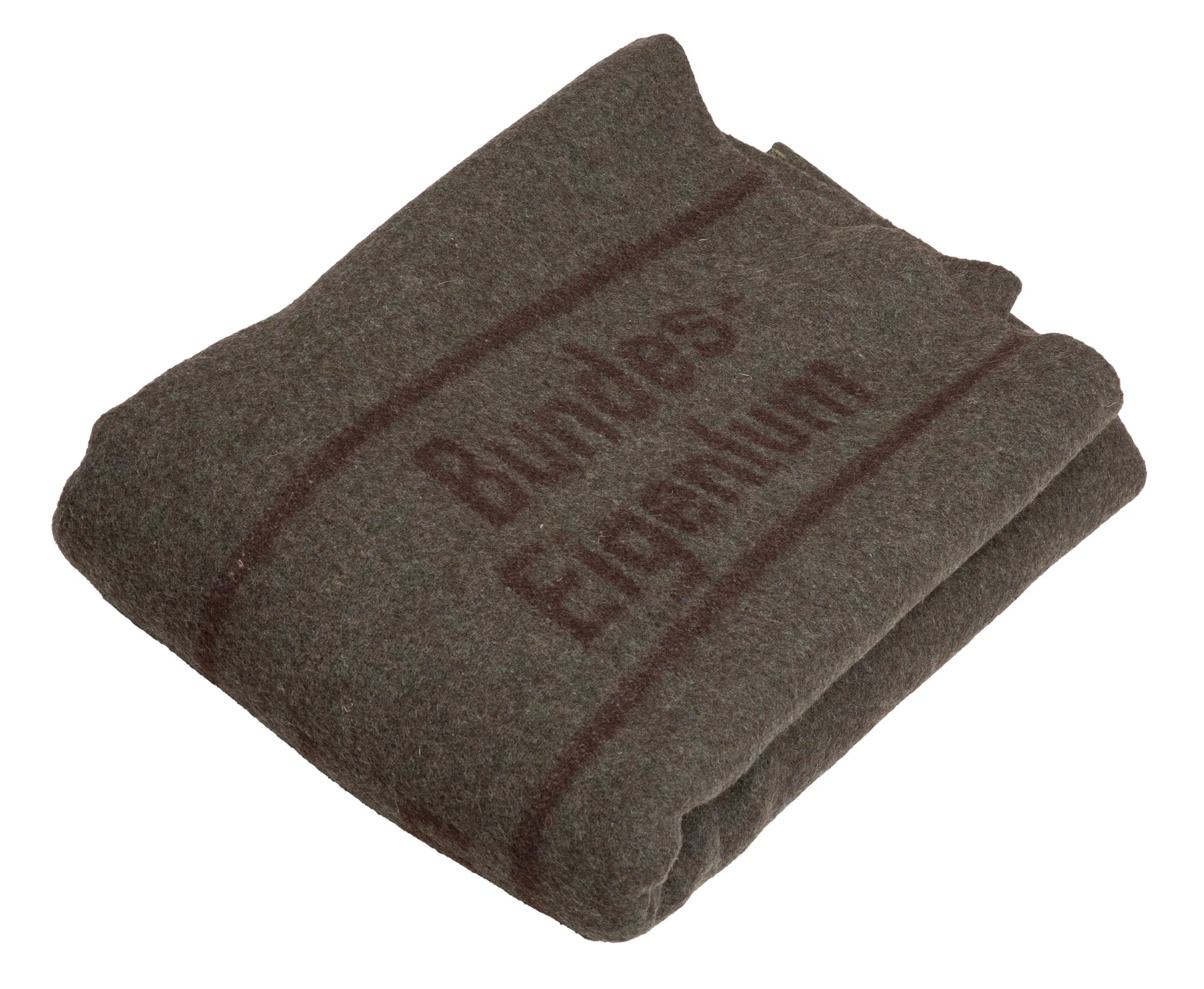Original German Army BW Wool Blend Blanket Brown