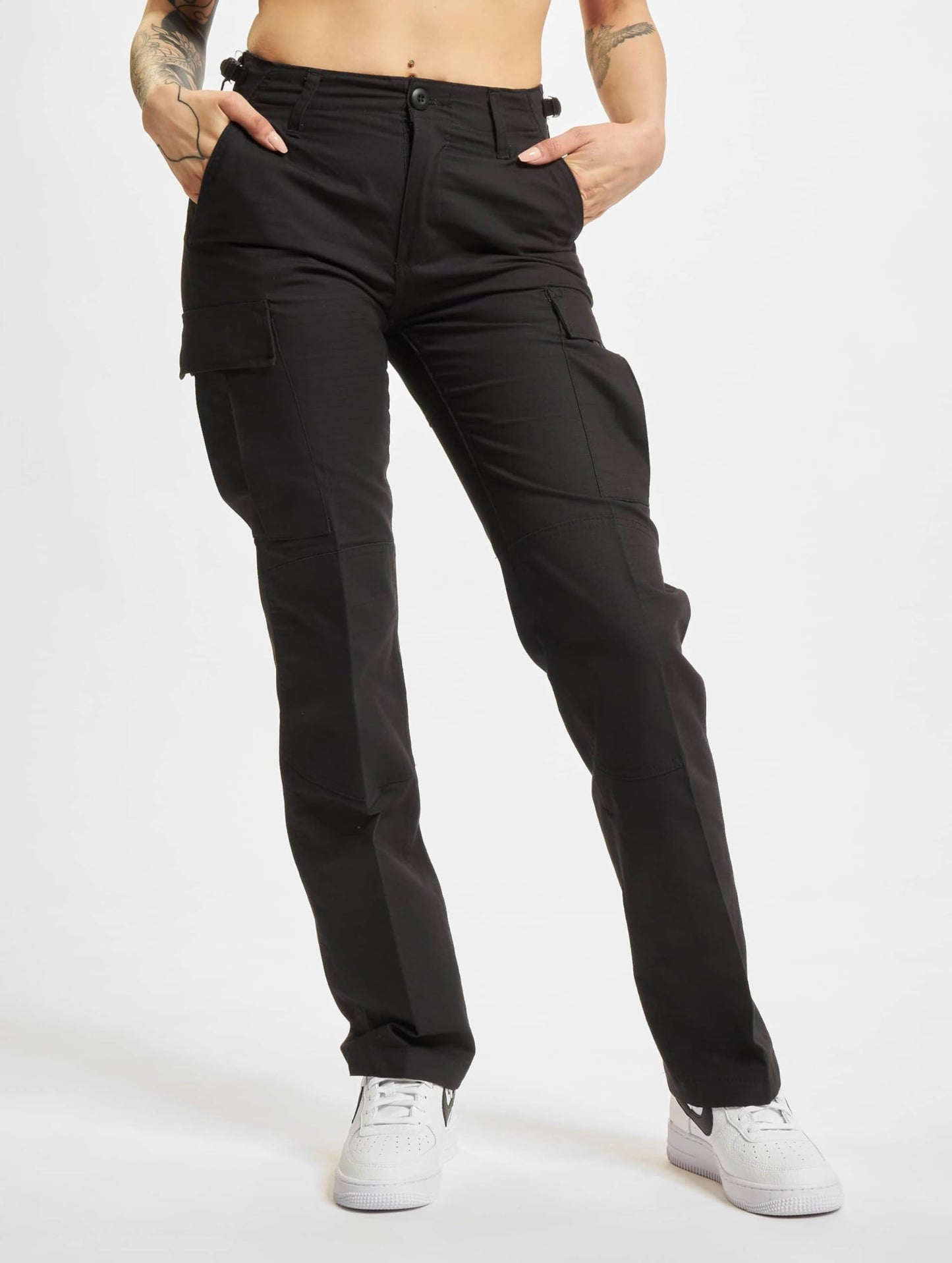 Brandit Women’s BDU Ripstop Pants Black 4 US – Durable Tactical Trousers