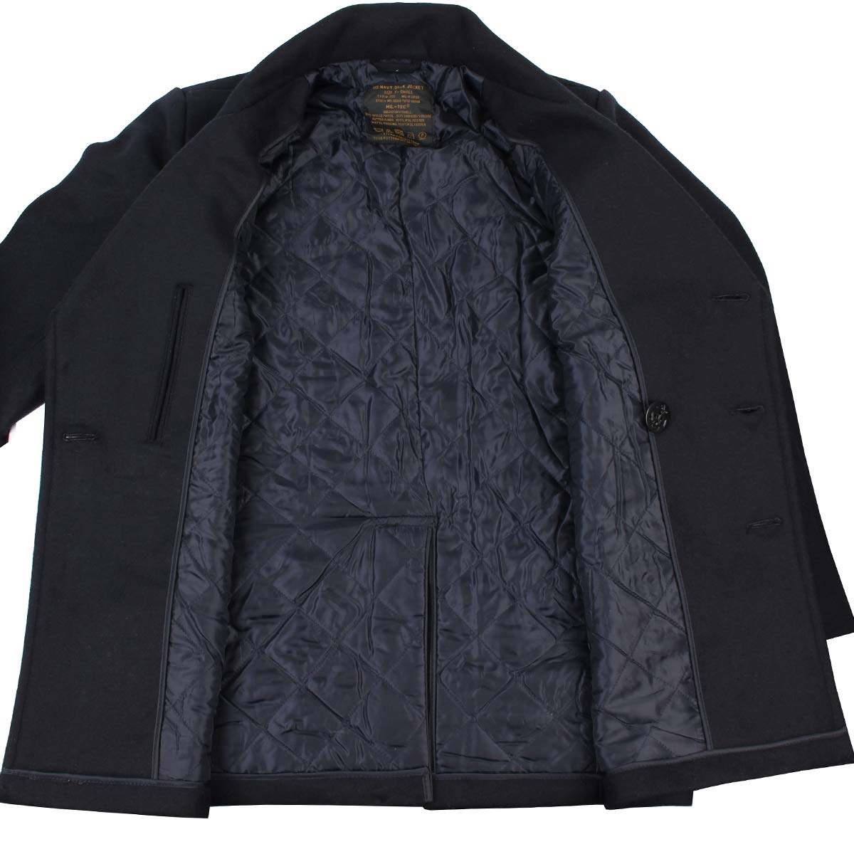 Mil-Tec US DK. Wool Peacoat Butt.