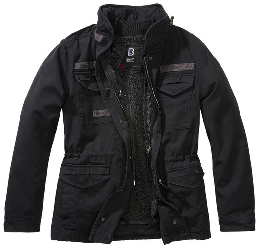 Brandit Women’s M65 Giant Winter Jacket – Black Military Style Parka, Size XS