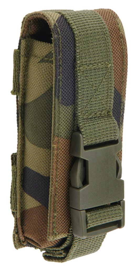 Brandit MOLLE Multi Pouch – Small, Woodland Camo, Tactical Accessory Bag