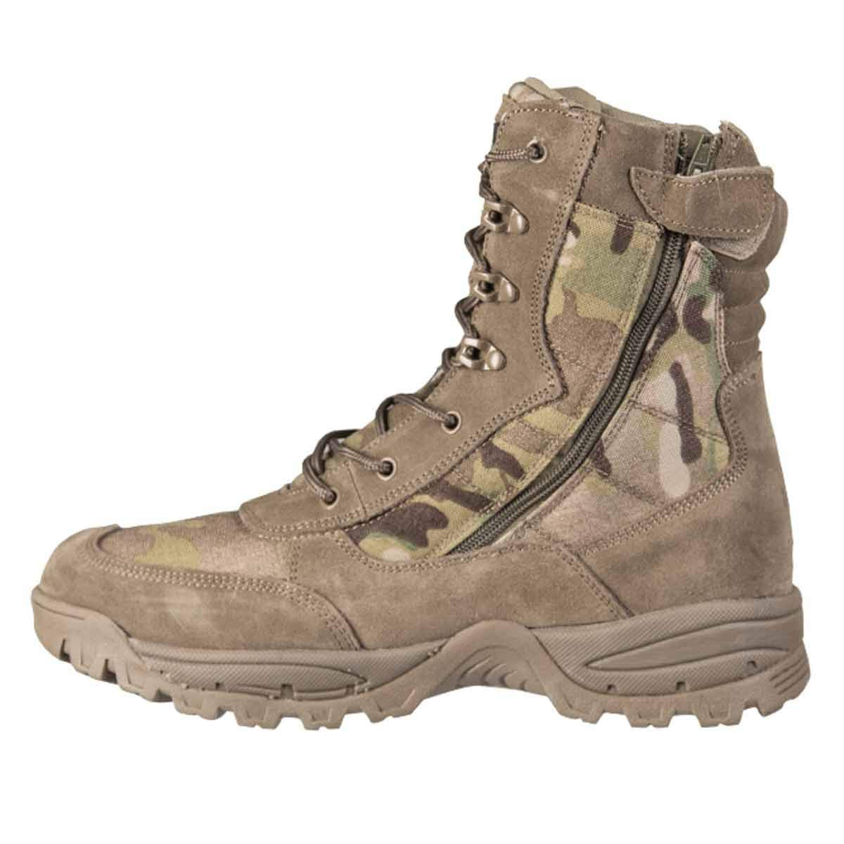 Mil-Tec Tactical Boots with Ykk Zipper Multicam