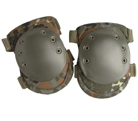 Miltec Tactical Knee Protection Protective Pads Airsoft Paintball Combat Flecktarn