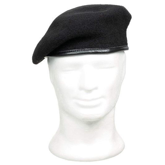MFH BW Beret – Black German Army Military Hat Size 56