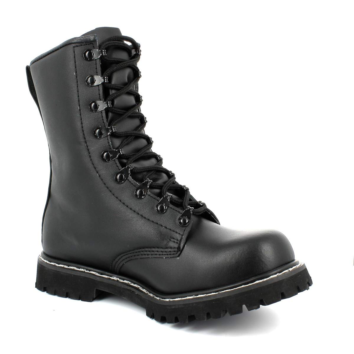 Mil-Tec German Army Paratrooper Boots Black Leather Combat Size 14 US