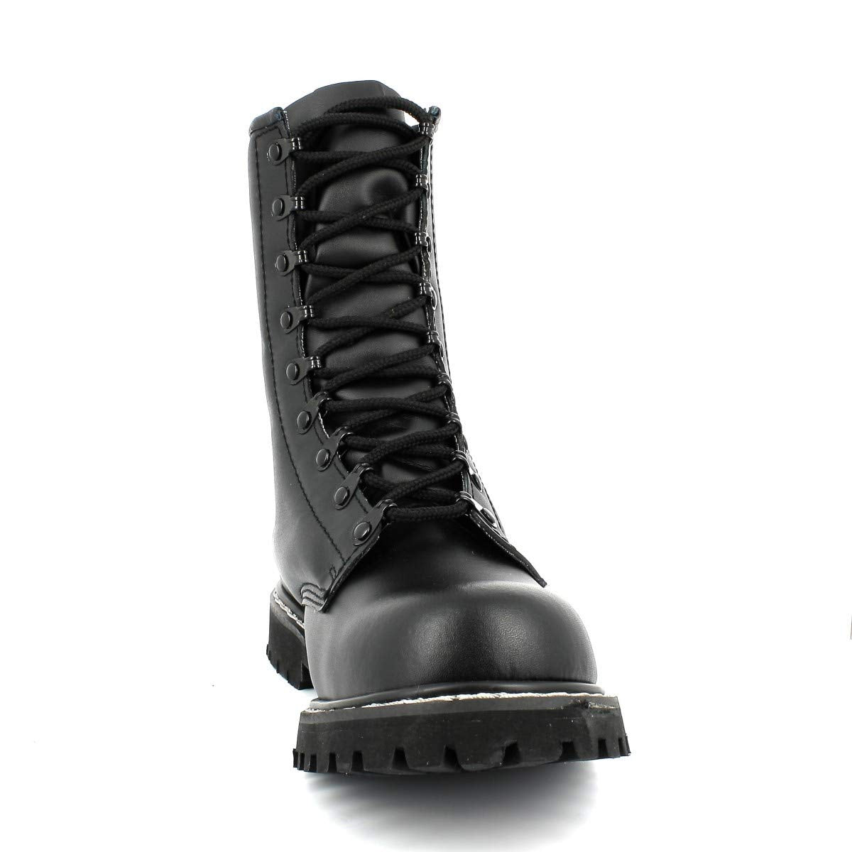 Mil-Tec Para Leather Boots with Toe Cap Black