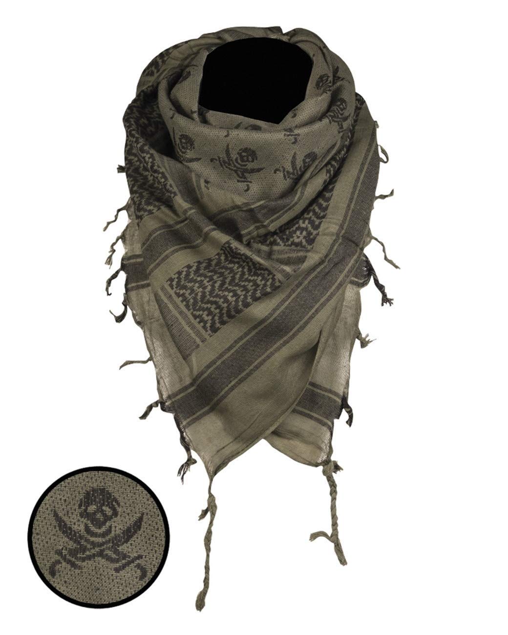 Mil-Tec Shemagh Scarf 110 x 110 cm Skull