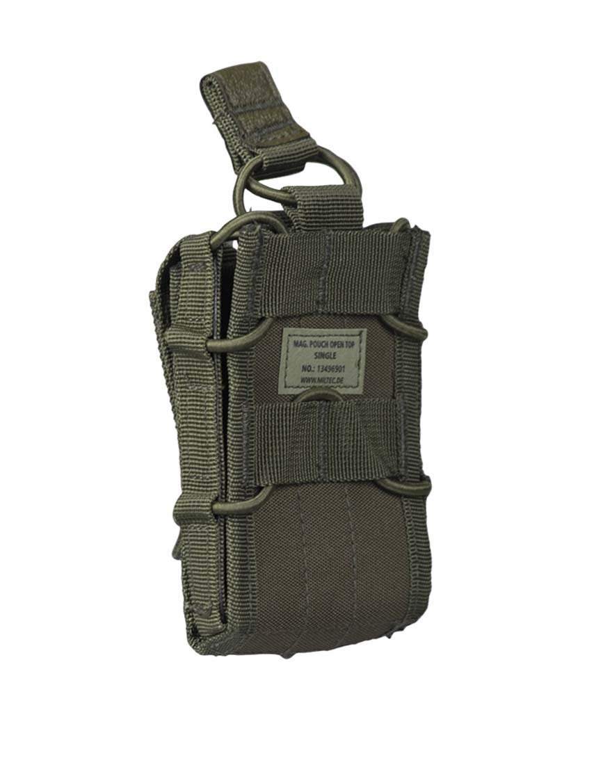 Mil-Tec Open Top Single MOLLE Utility Pouch – OD Green