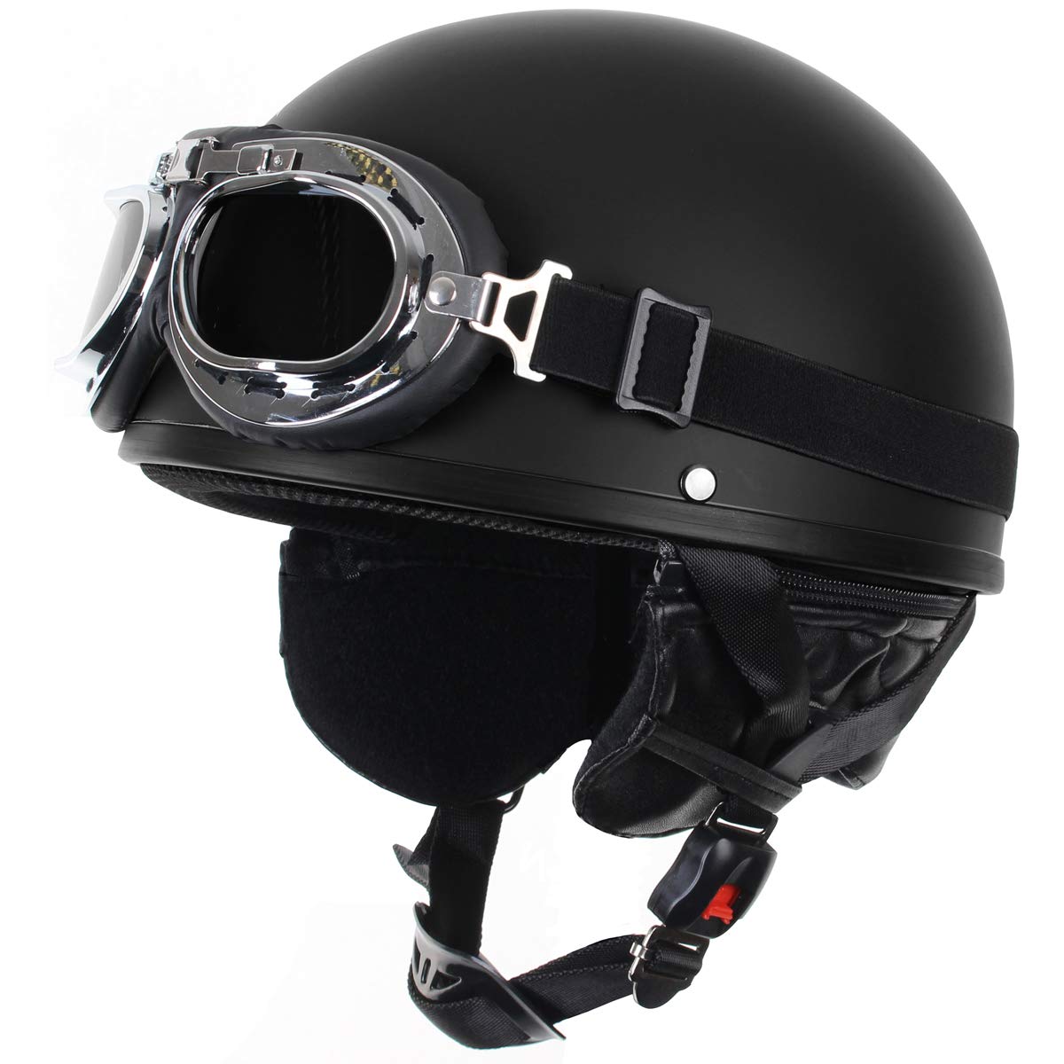 Mil-Tec Open Helmet with Goggles – Retro Display Helmet