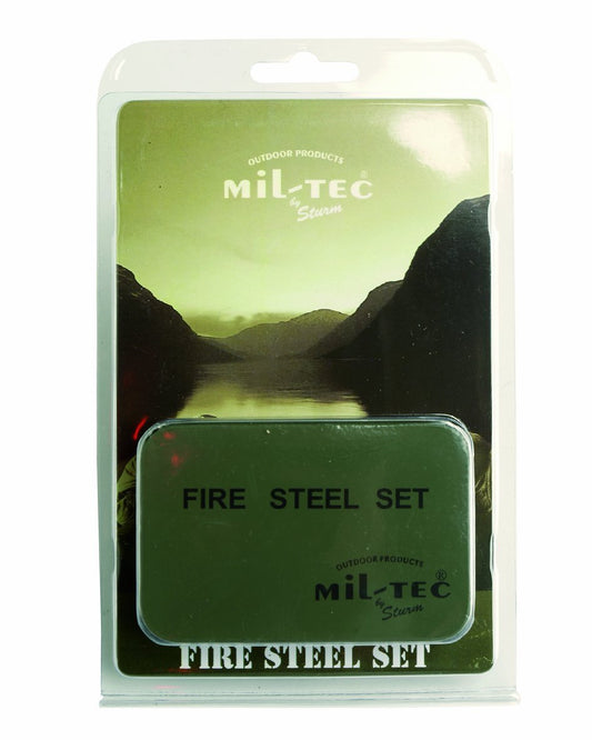 Mil-Tec Fire Steel 15275000 Olive One Size