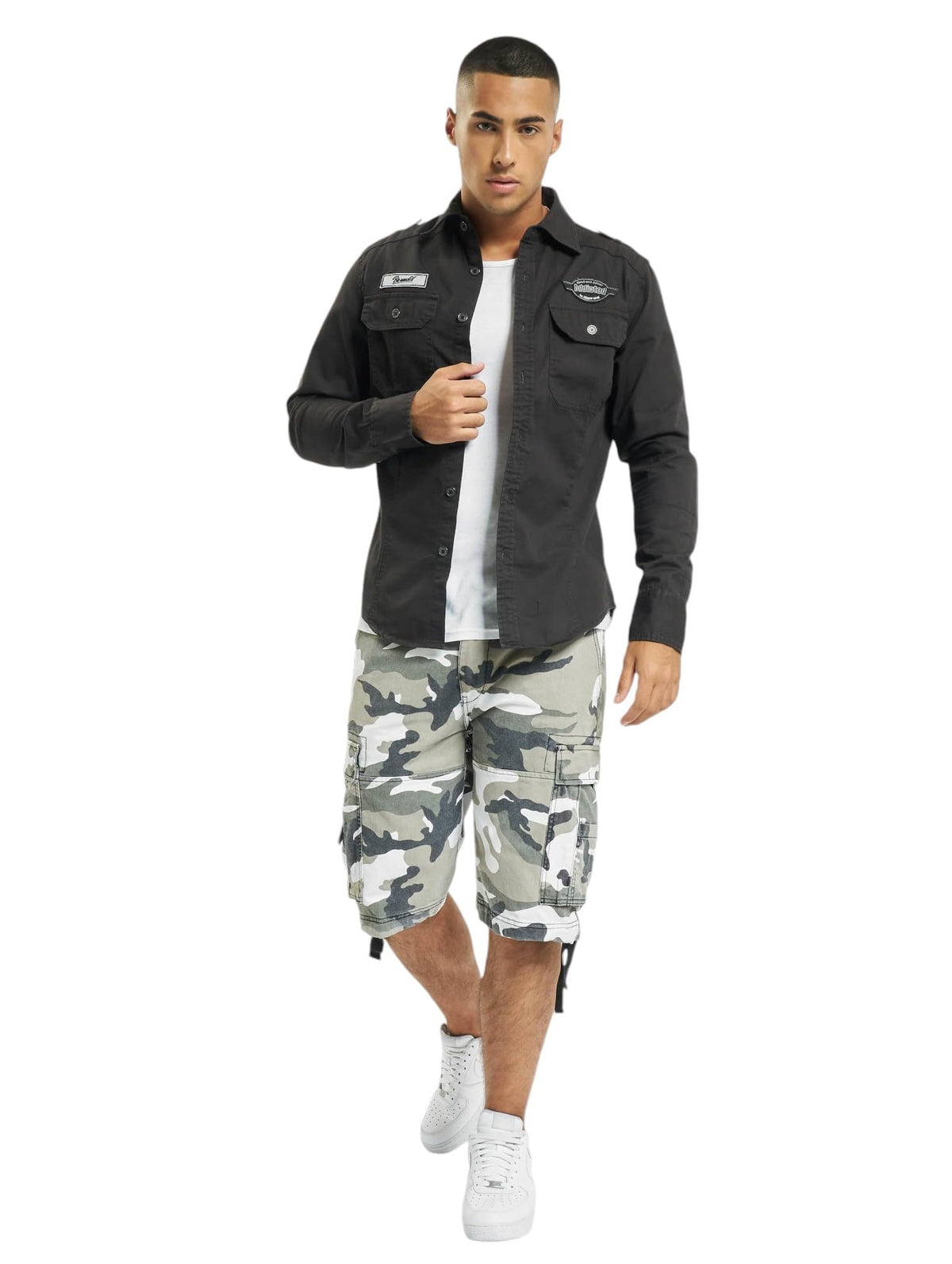 Brandit Luis Vintage Shirt Long Sleeve Black