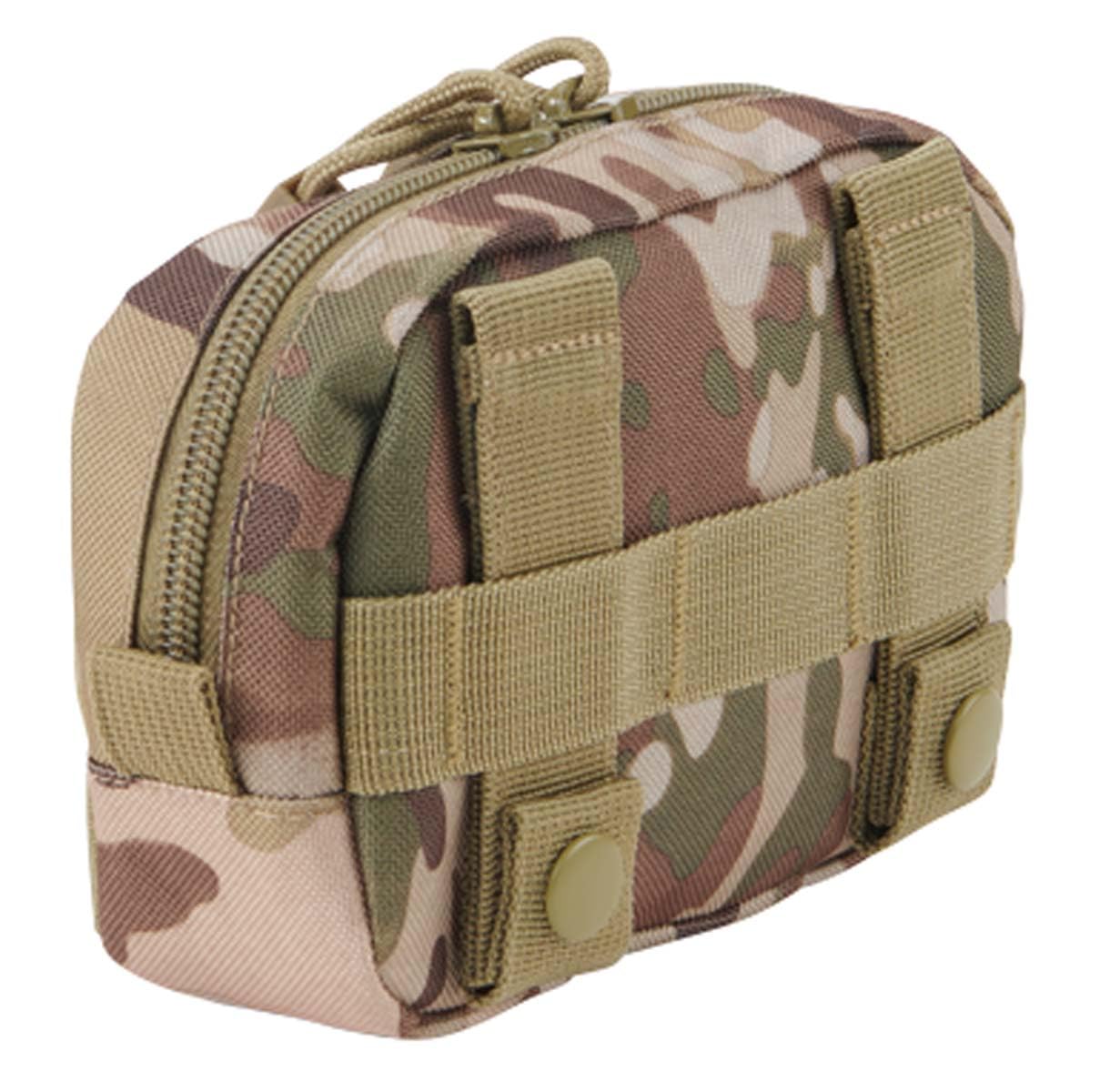 Brandit MOLLE Compact Pouch – Tactical Camo, Durable Utility Accessory Bag