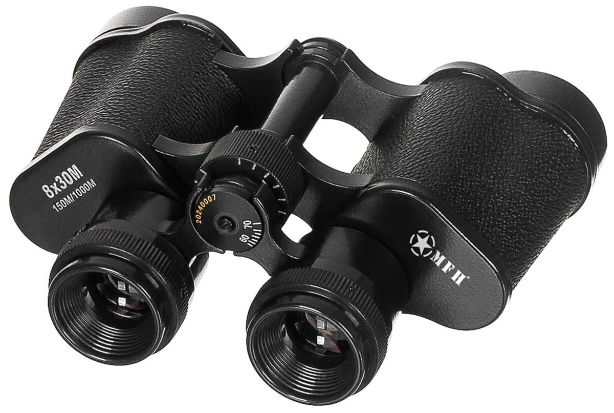 MFH Binocular 8 X30 with Leather Case Black