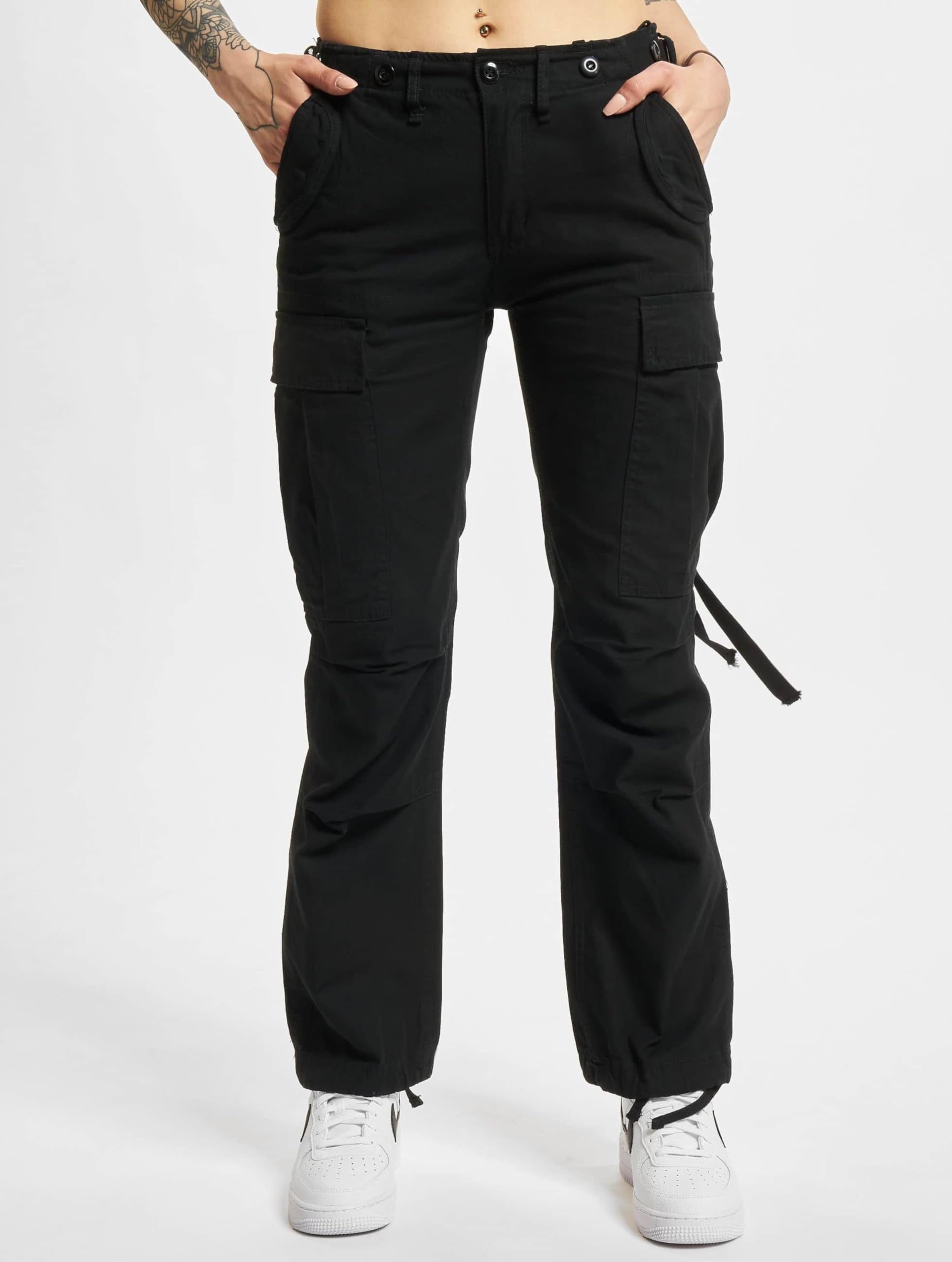 Brandit Women’s M65 Pants Black Size 28 – Military Cargo Trousers