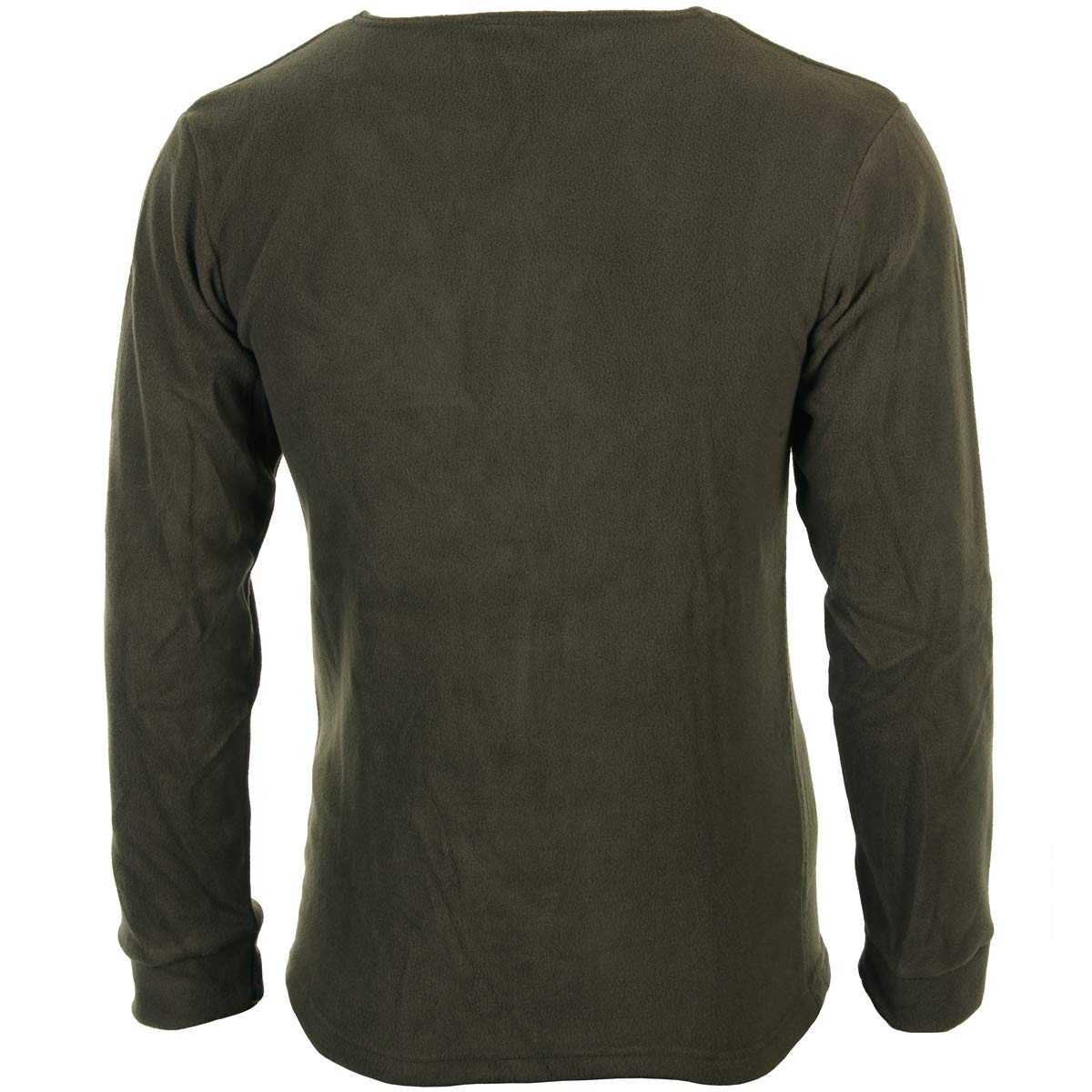Mil-Tec Fleece Underwear Set with Round Neck Olive