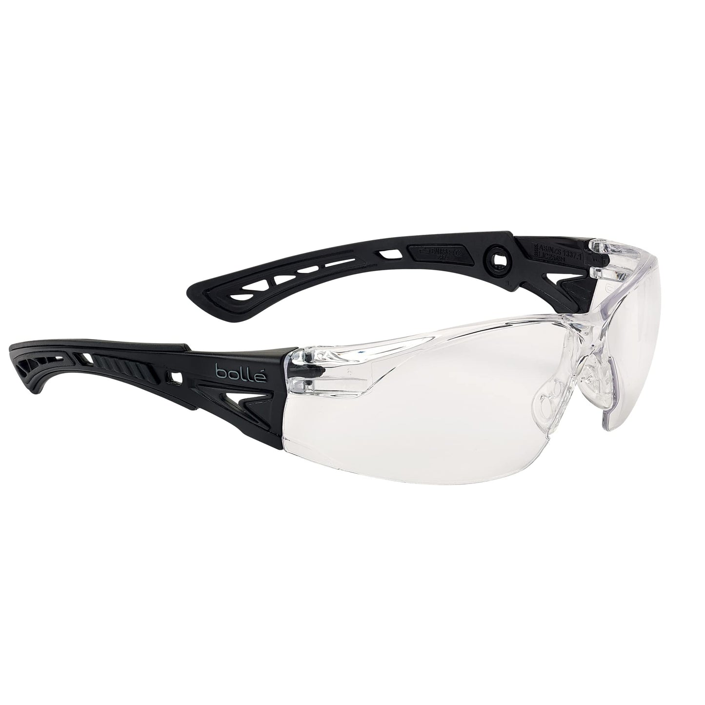 Bollé RUSH+ Tactical Safety Glasses – Matte Black Frame Clear Lenses