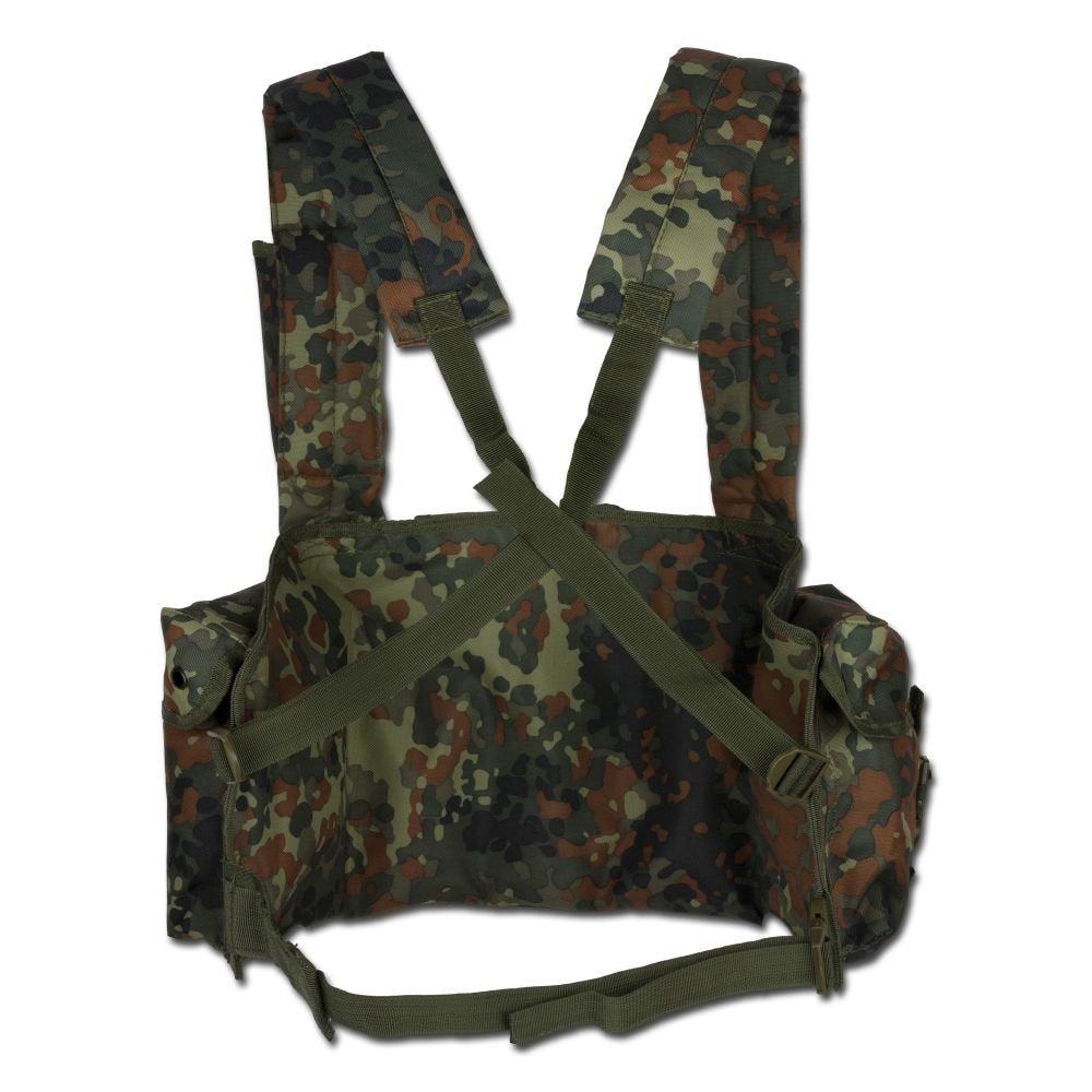 Mil-Tec Chest Rig Flecktarn Camo M4/M16 G36 G3/M14 Airsoft Vest