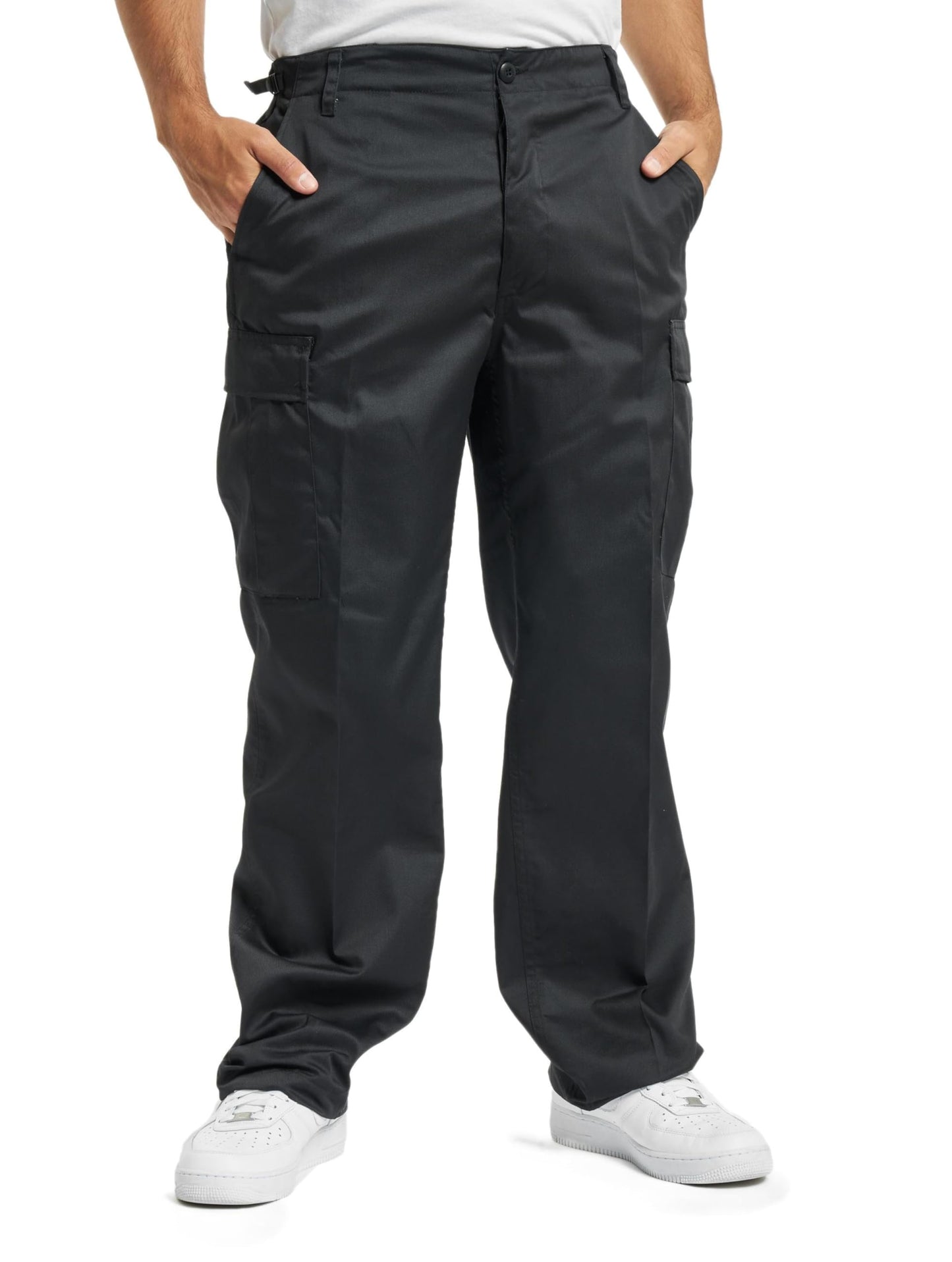 Brandit Men’s US Ranger Trousers Olive – Classic Military Cargo Pants