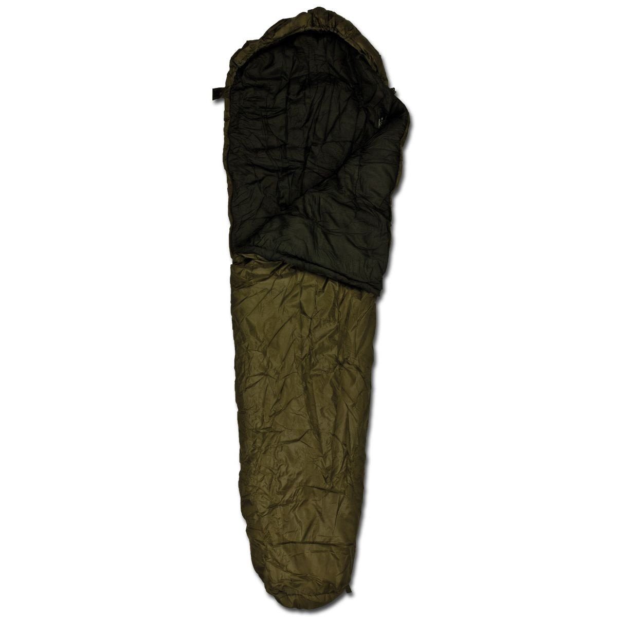 Mil-Tec 2-Layer Sleeping Bag OD Green – Warm Mummy Style All-Season Bag