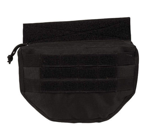 Mil-Tec Drop Down Pouch Black MOLLE Tactical Vest Utility