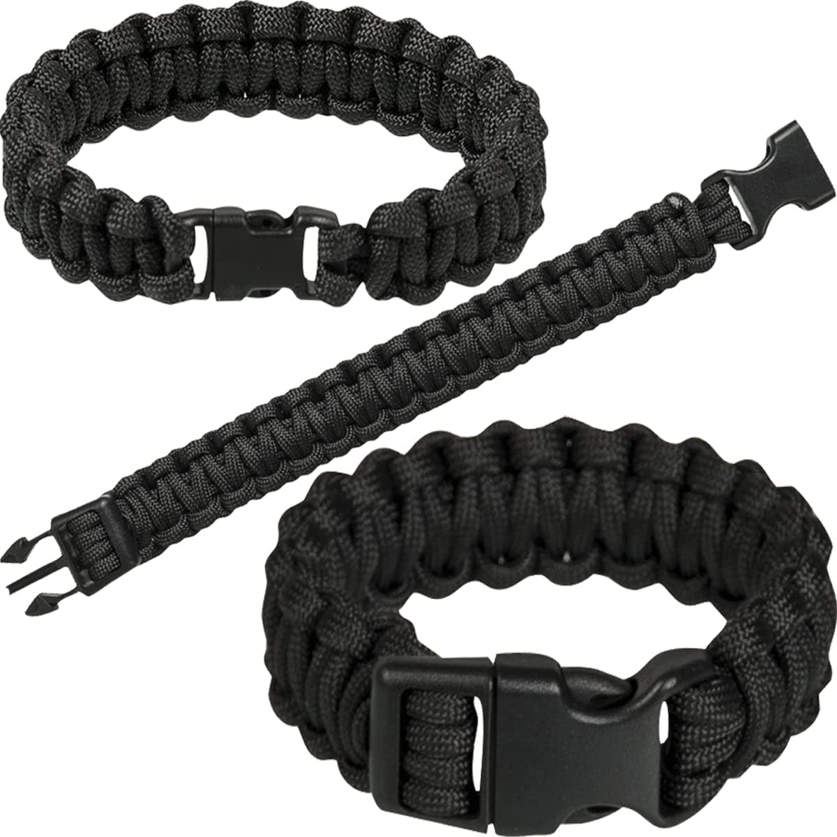 Mil-Tec 15MM Para Brac. with Plastic Closure Black
