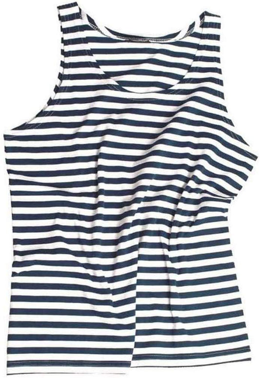 Mil-Tec Striped Sailor Tank Top - Men's, Blue/White, 3XL, 11005000-907