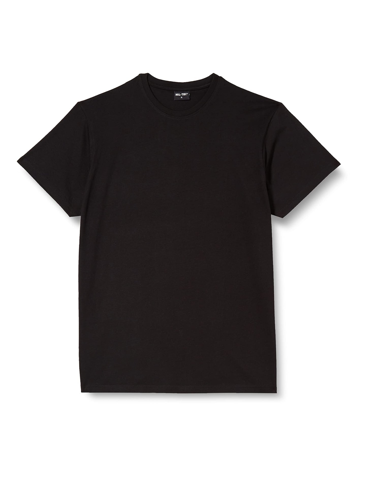 Plain US BDU Style T-Shirt in Black, Olive Green or Coyote Khaki (Large, Black)