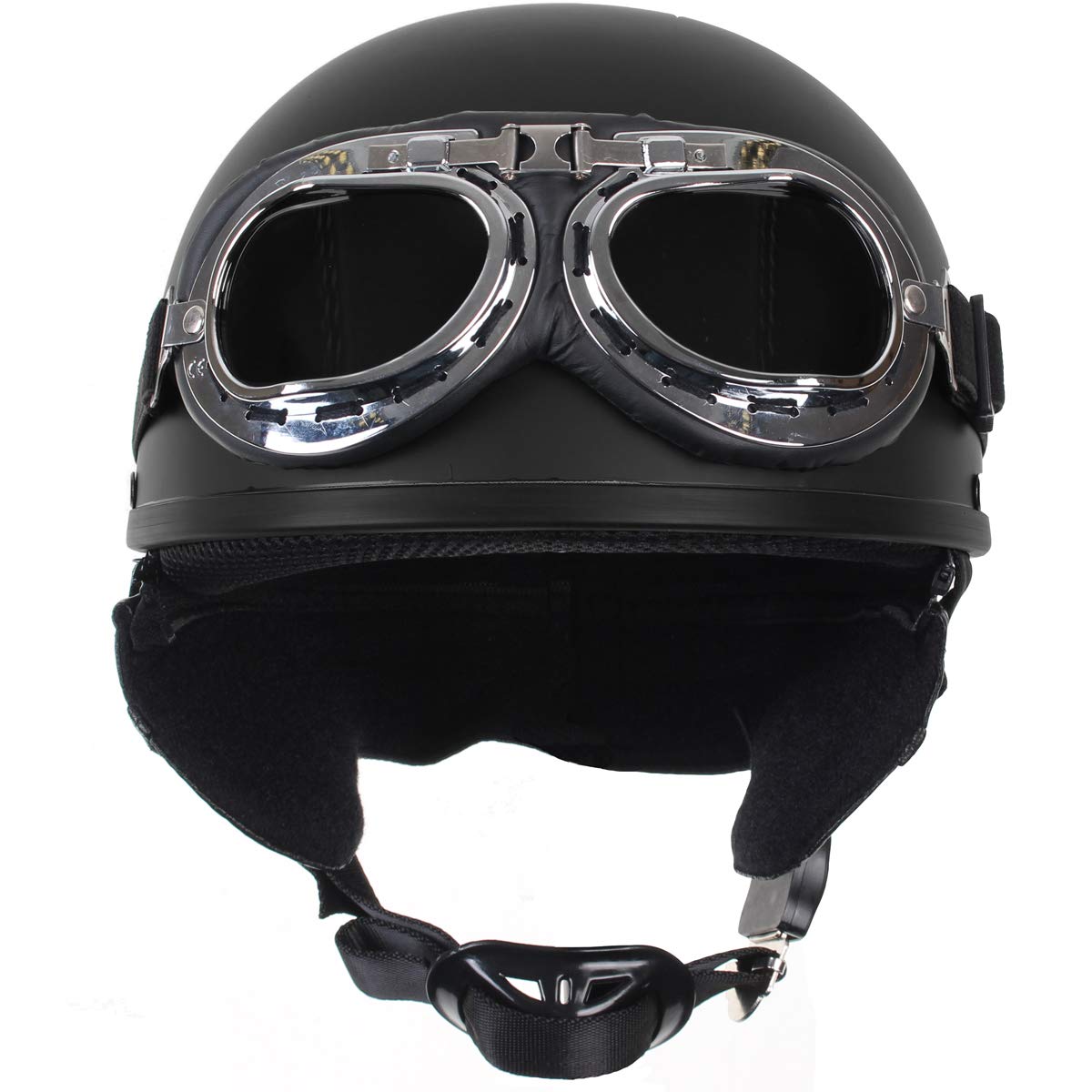 Mil-Tec Open Helmet with Goggles – Retro Display Helmet