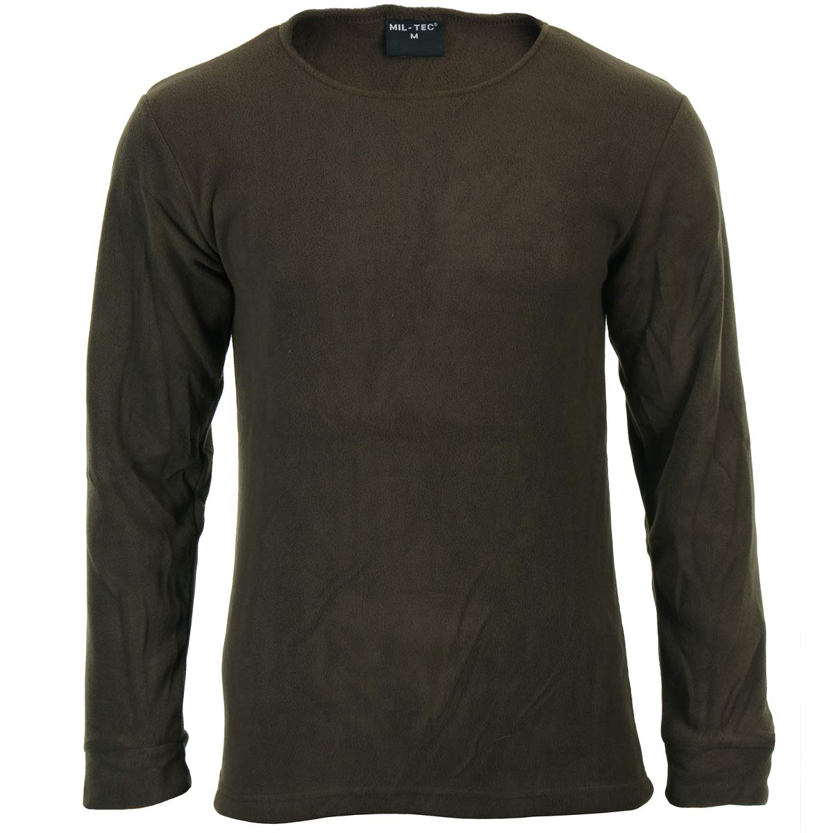 Mil-Tec Fleece Underwear Set with Round Neck Olive