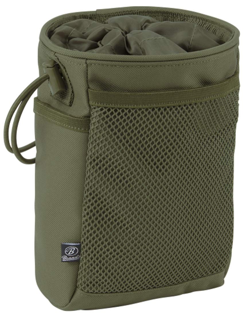 Brandit MOLLE Tactical Pouch – Olive Green, Durable Utility Accessory Bag