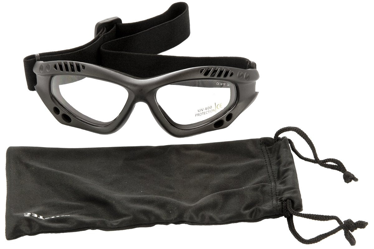 Mil-Tec Commando Goggles Air Pro Clear Black