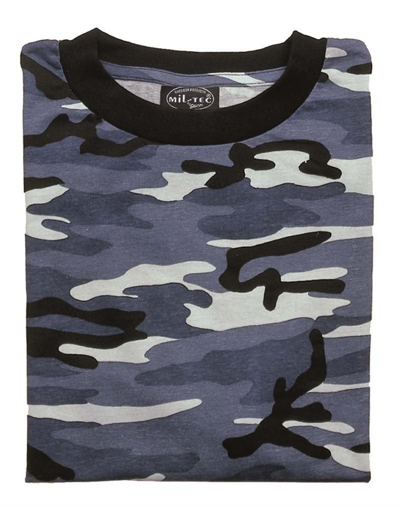 Swedish M90 Splinter Camo T-Shirt Cotton Crew Neck Military Style XL