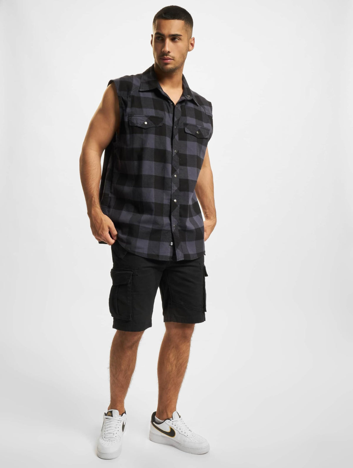 Brandit Check Shirt Sleeveless