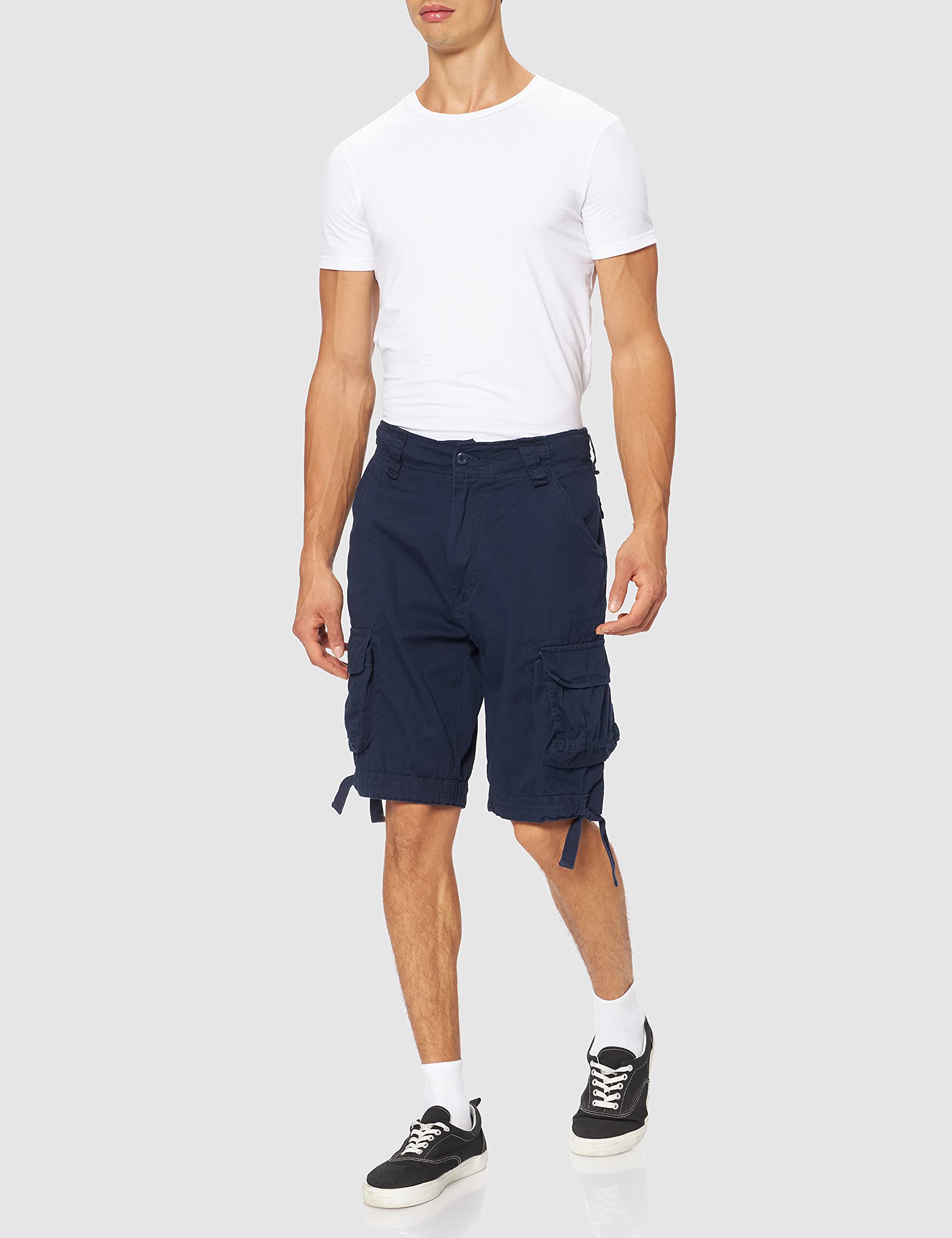 Brandit Men’s Urban Legend Shorts Navy – Vintage Military Cargo Shorts S