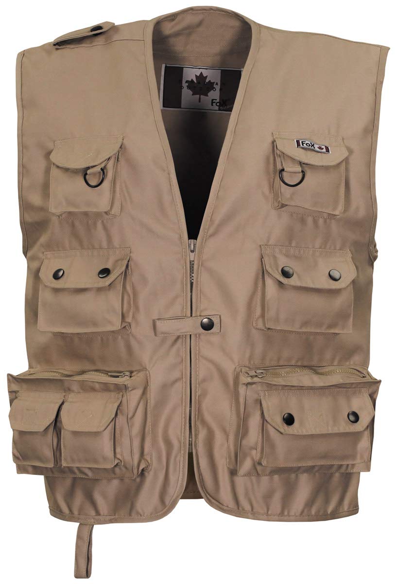MFH Fox Outdoor Heavy Vest – Black Tactical Utility Gilet