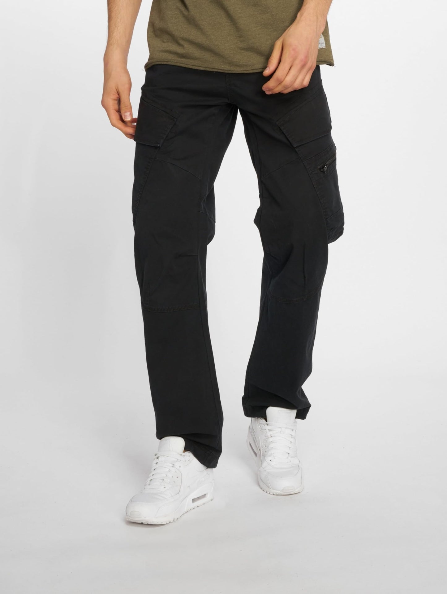 Brandit Men’s Adven Slim Fit Trousers Olive – Outdoor Cargo Pants